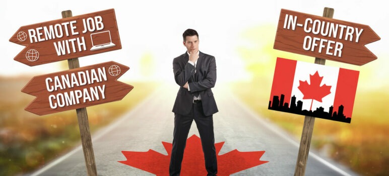 Remote Job with Canadian Company vs In-Country Offer: Work Visa Support Comparison